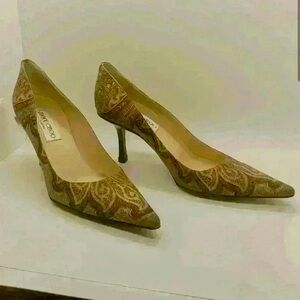 Jimmy Choo Brown Sophisticated Heels